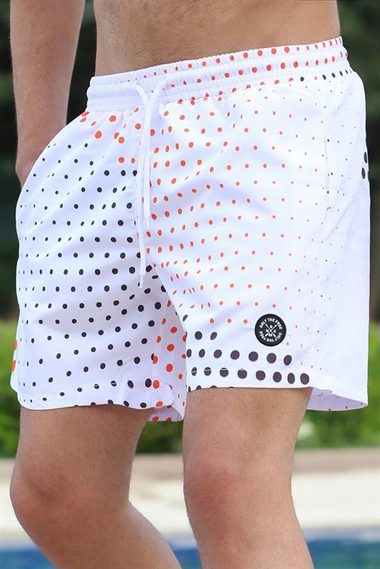 MDX Madmext Polka Dot White Swim Shorts 2950 - Winterthur