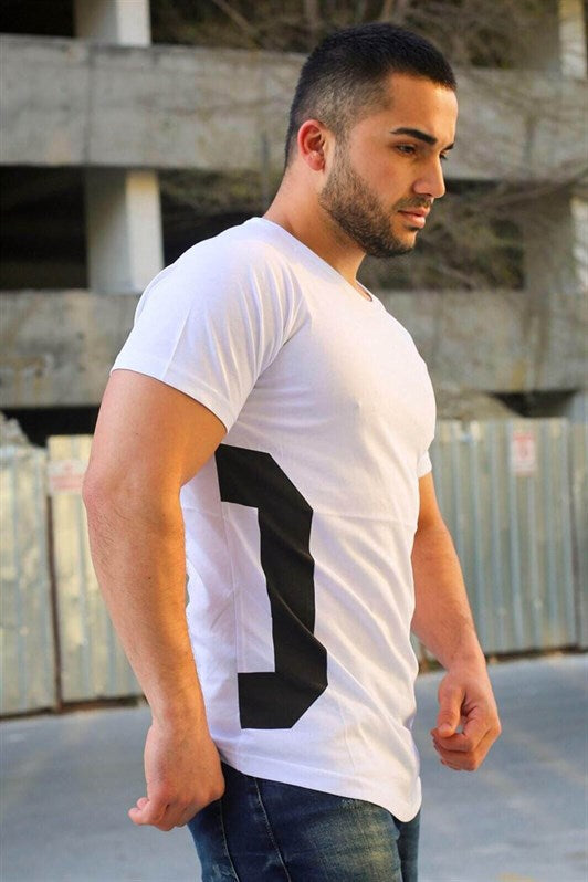 MDX Madmext Advertising Arm White T-shirt 4102 - Puerto Real