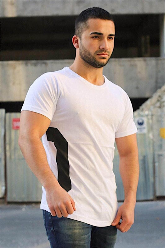 MDX Madmext Advertising Arm White T-shirt 4102 - Puerto Real