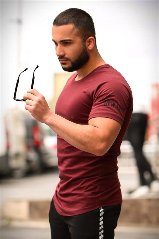 MDX Madmext Advertising Arm Burgundy T-shirt-2 4102 - Villareal