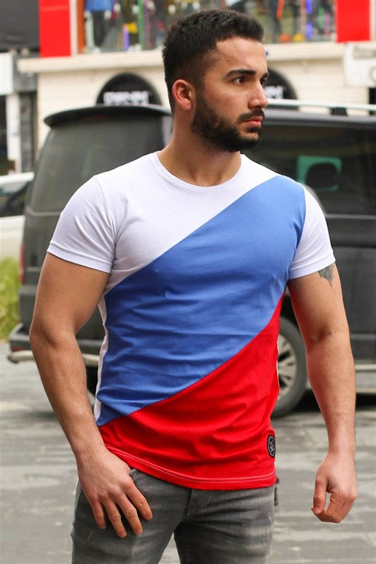 MDX Madmext Color Block White T-shirt 3018 - Fayetteville