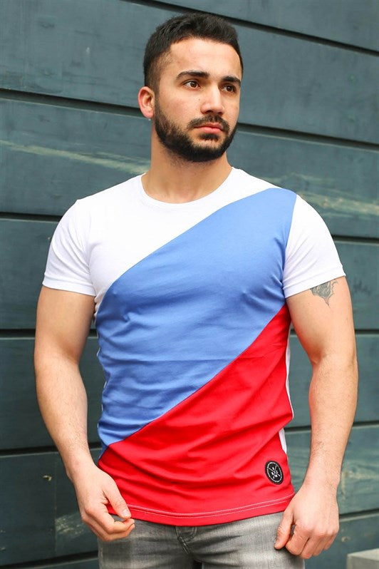 MDX Madmext Color Block White T-shirt 3018 - Fayetteville