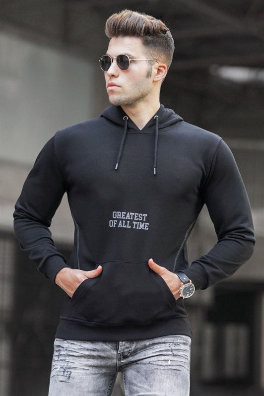 MDX Madmext Black Printed Hooded Sweatshirt 5292 - Omaha