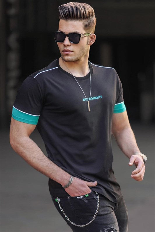 MDX Madmext Black Men's T-shirt 4977 - Long Beach