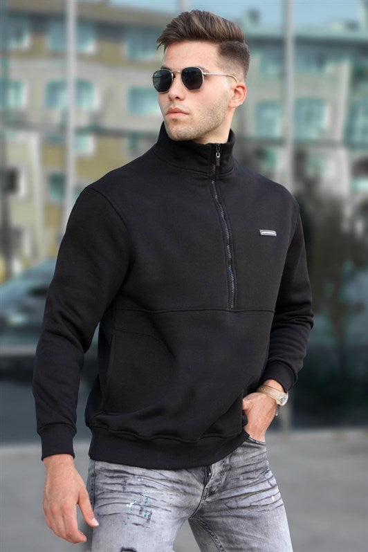MDX Madmext Black Zippered Sweatshirt 5316 - Tenosique