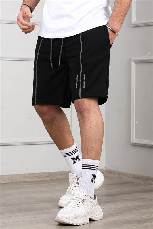 MDX Madmext Black Capri Shorts 4849 - Teijlingen