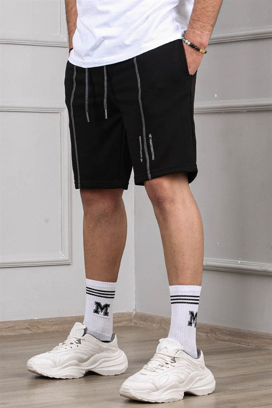 MDX Madmext Black Capri Shorts 4849 - Teijlingen
