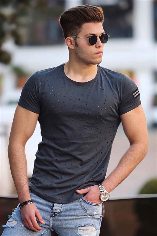 MDX Madmext Distressed Detail Smoke T-Shirt 2883 - Guadalajara