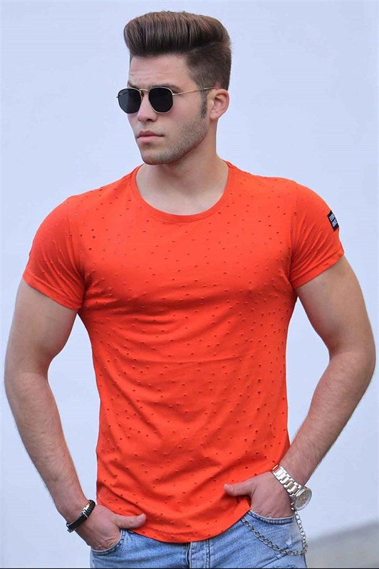 MDX Madmext Distressed Detail Orange T-shirt 2883 - Norfolk