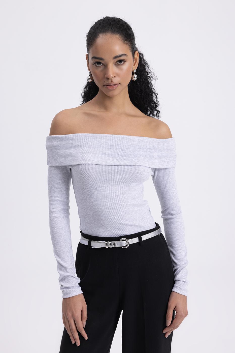 BSL Women Madonna Collar Top - Ramsgate
