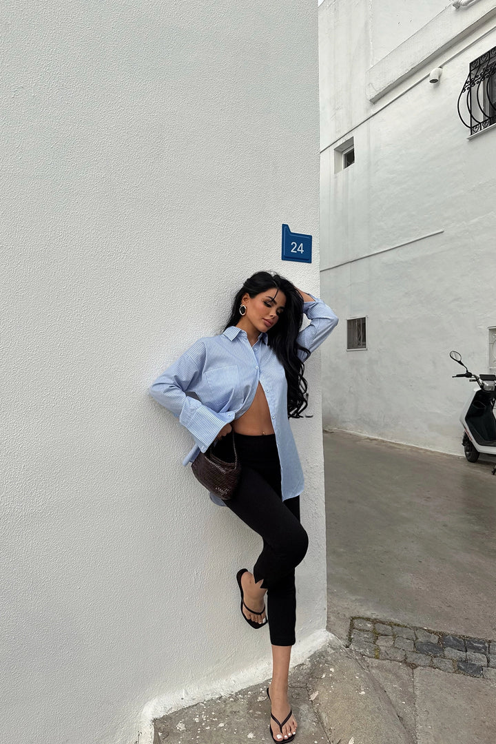 EYY Women Blue Striped Shirt - Marco de Canavezes