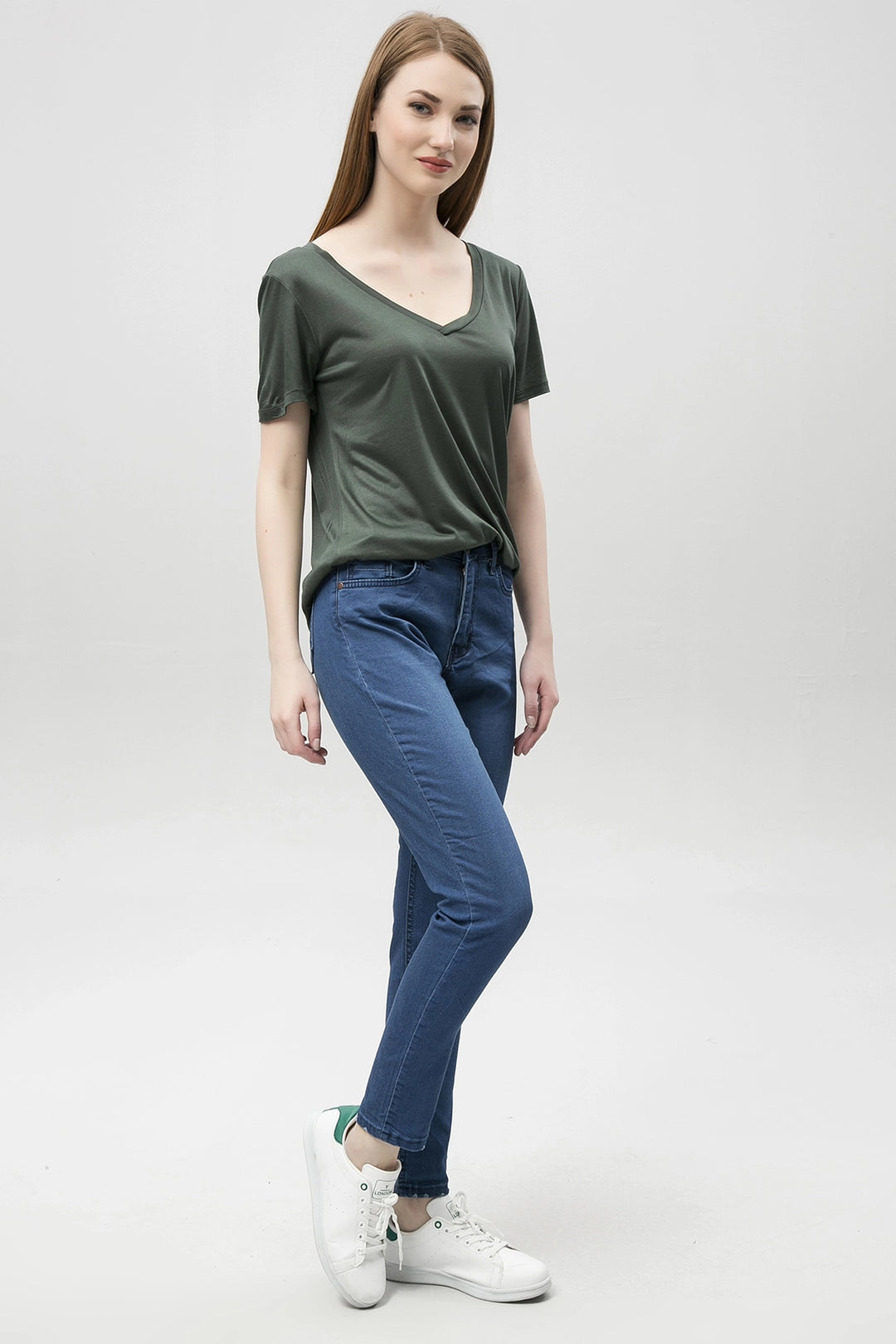 Blue Flared Leg Stretch Fabric Denim Pants BCBSK-25650-5002 - Châtelet