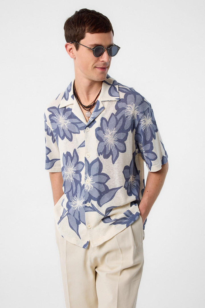 ANT Antioch Blue Patterned Men's Shirt - Redlands