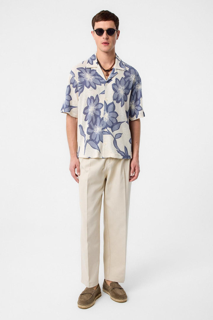 ANT Antioch Blue Patterned Men's Shirt - Redlands