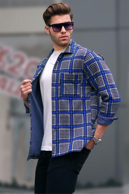 MDX Blue Plaid Lumberjack Men's Shirt 6715 - Dunfermline