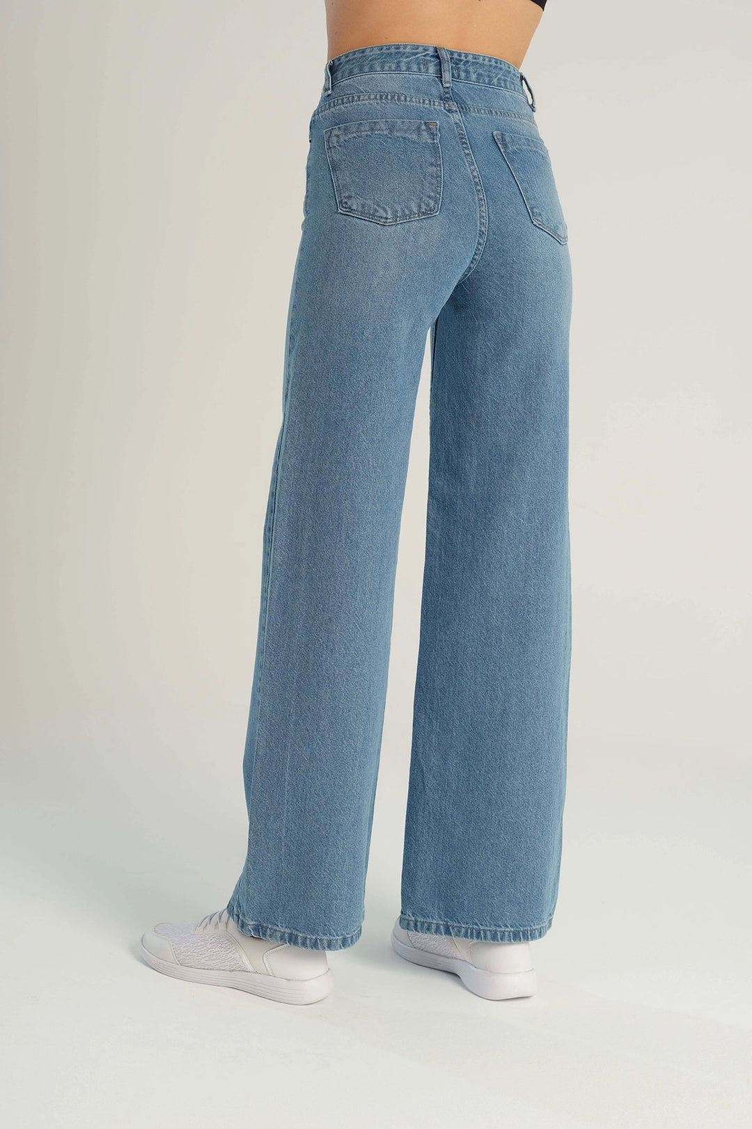 Blue Wide Leg Denim Pants BCBSK-25700-KT0045 - Lexington