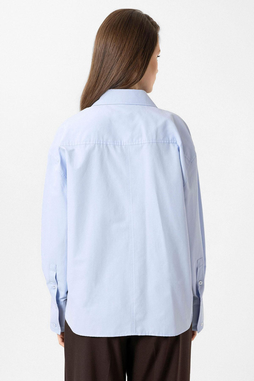 ANT Antioch Blue Woman Basic Poplin Shirt - Wyoming