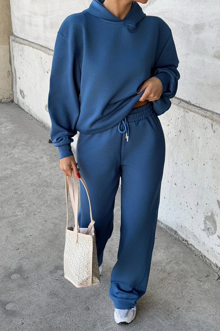 EYY Women Blue Hooded Suit - Newnan