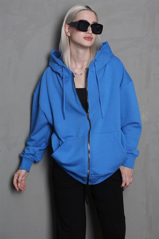 MDX Blue Hooded Basic Sweatshirt MG1900 - Stendal