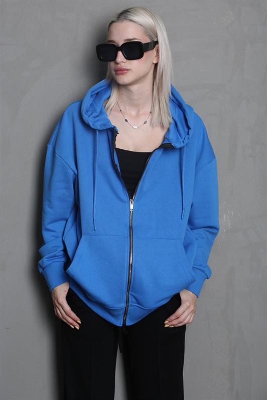 MDX Blue Hooded Basic Sweatshirt MG1900 - Stendal