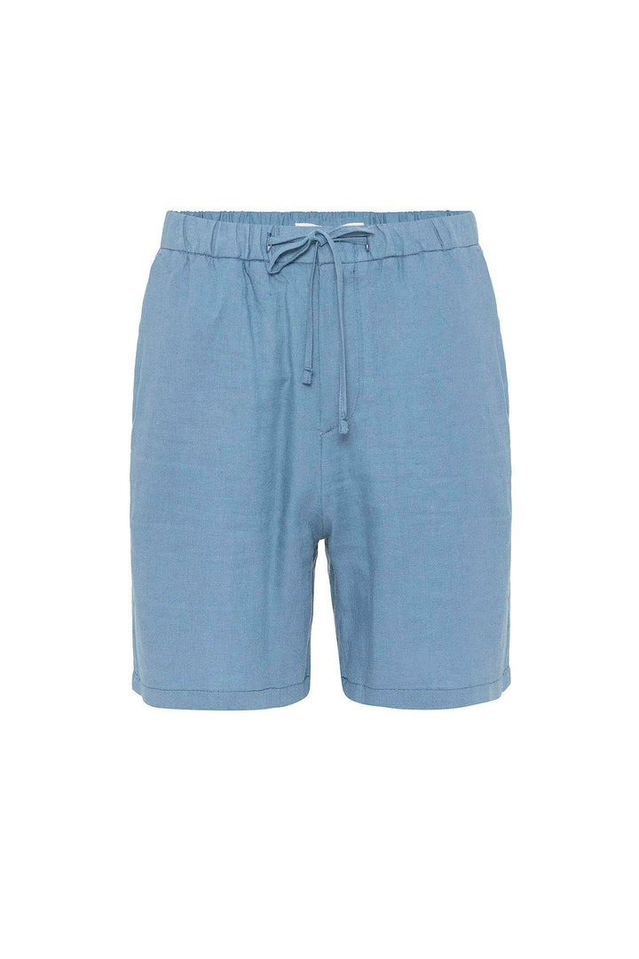 ANT Antioch Blue Linen Blend Men's Shorts - Capannori