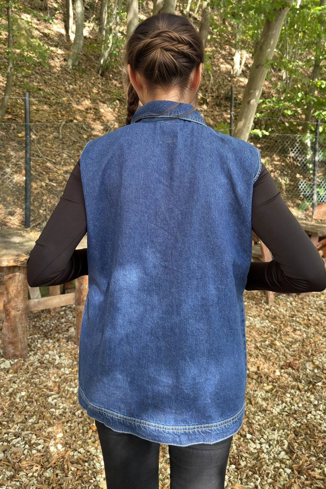 Blue Sleeveless Denim Vest BCBSK-25700-KT0099 - Río Grande