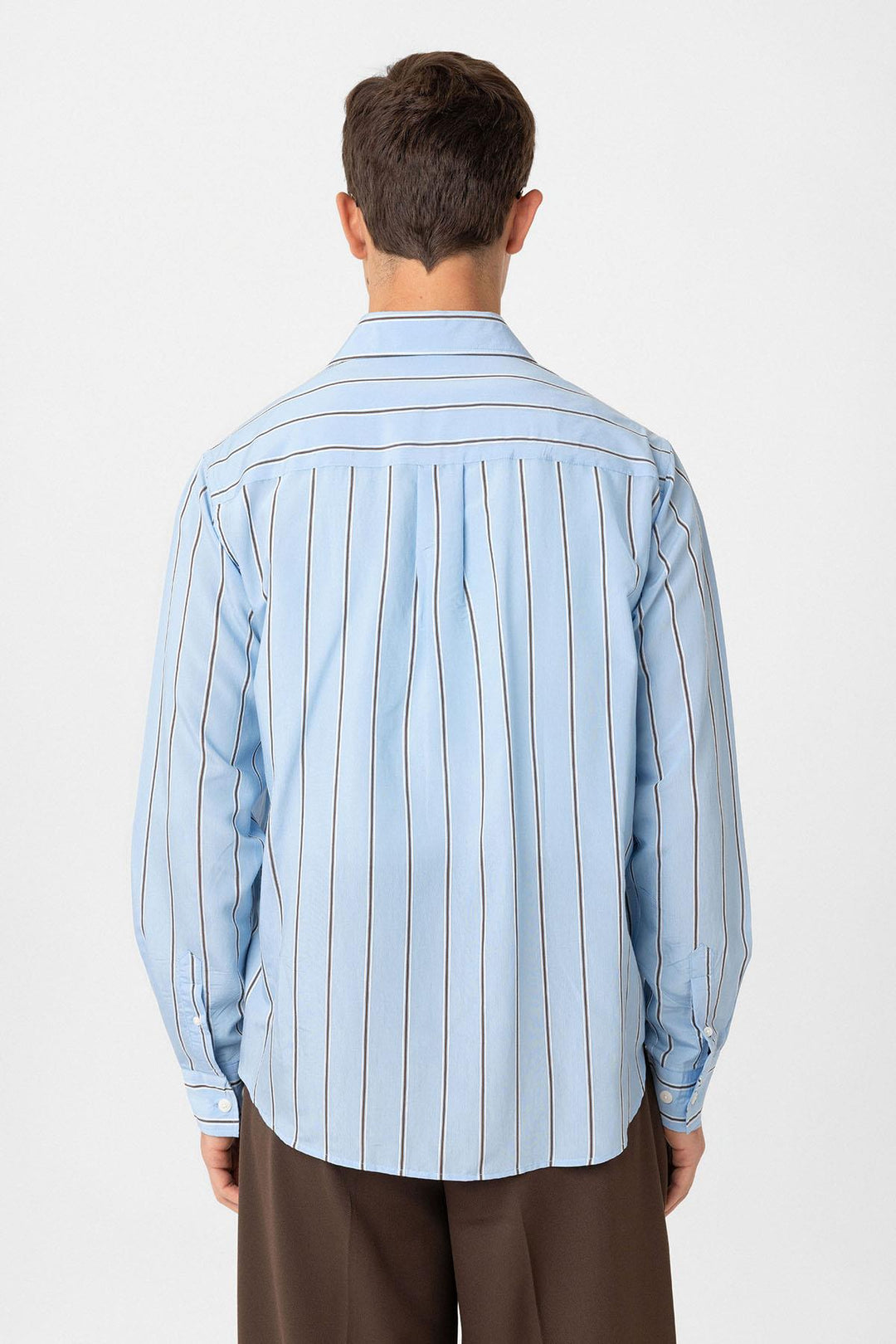 ANT Antioch Blue Contrast Striped Men's Shirt - Sérres