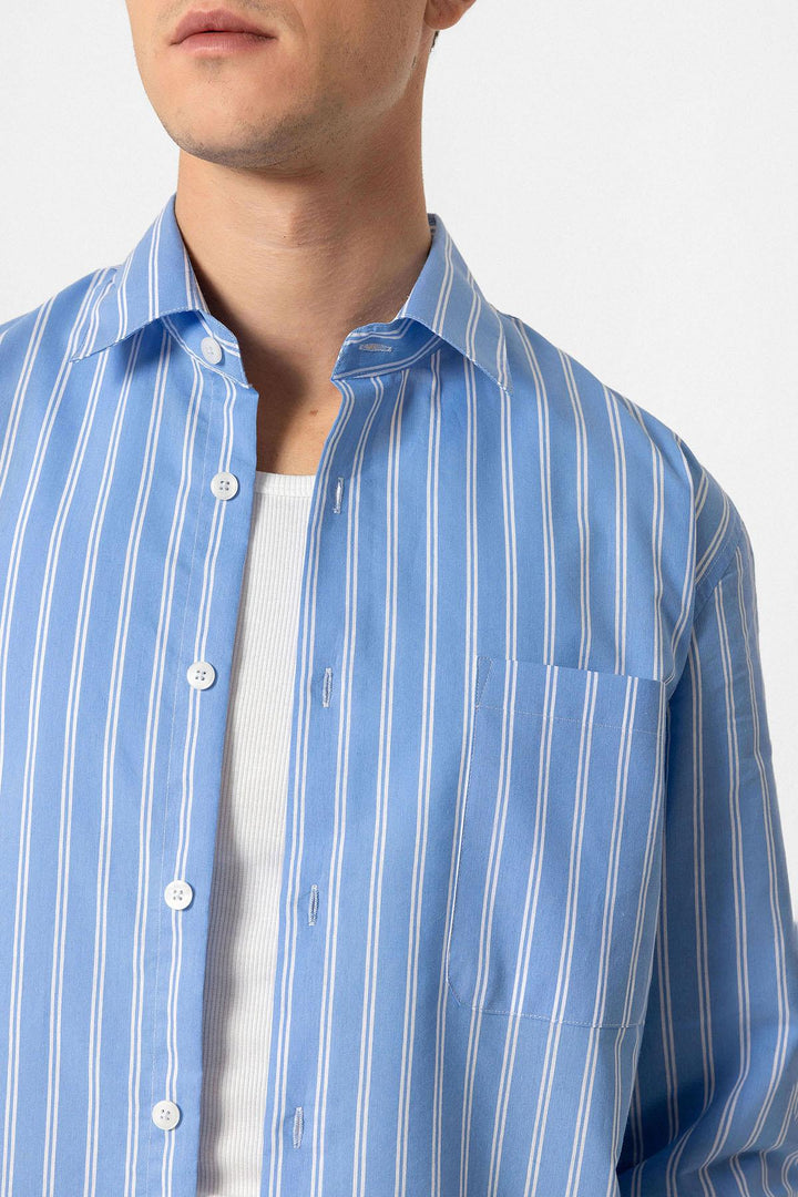 ANT Regular Fit Long Sleeve Striped Men's Shirt - Logan