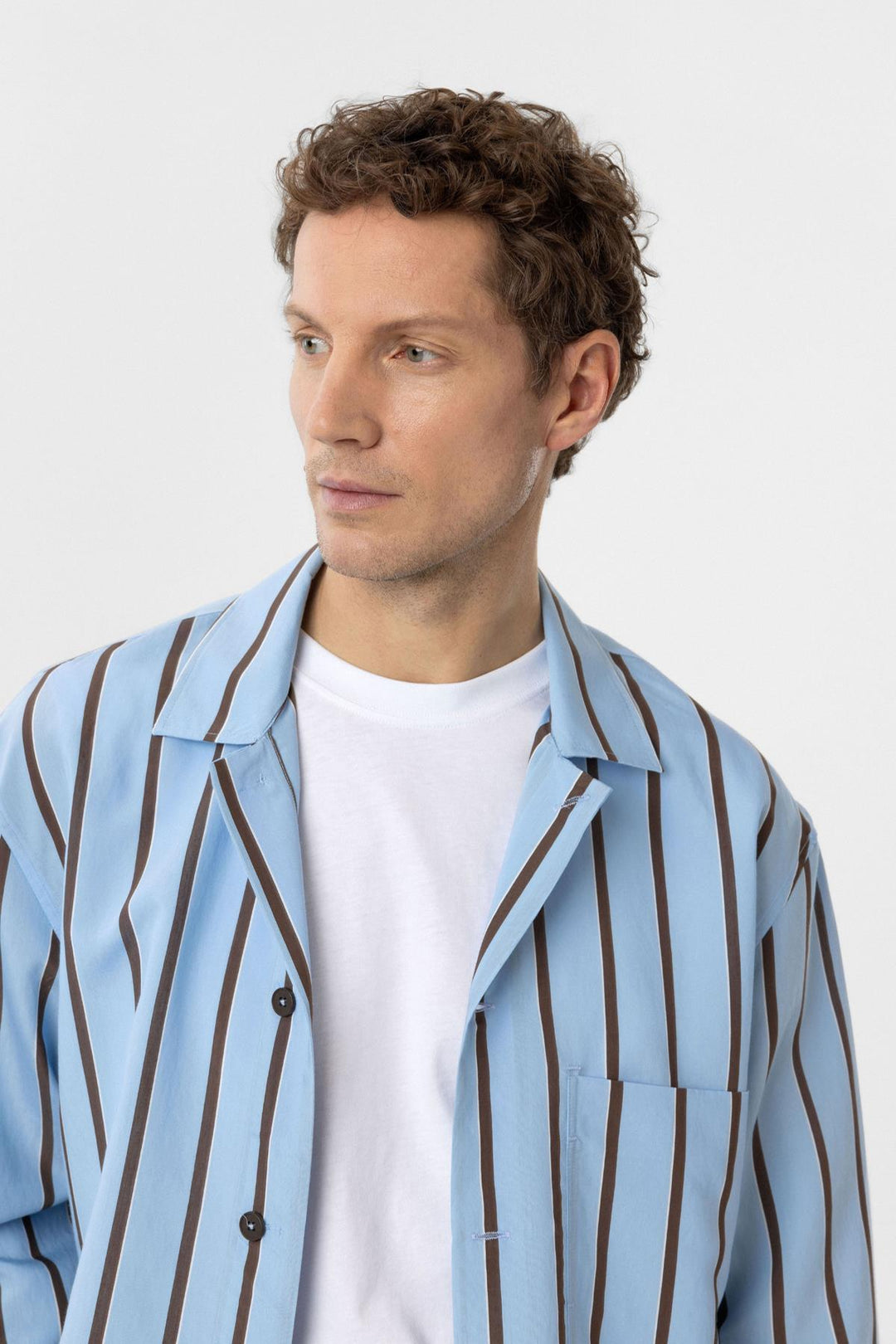 ANT Antioch Blue Relax Fit Striped Men's Shirt - Almelo