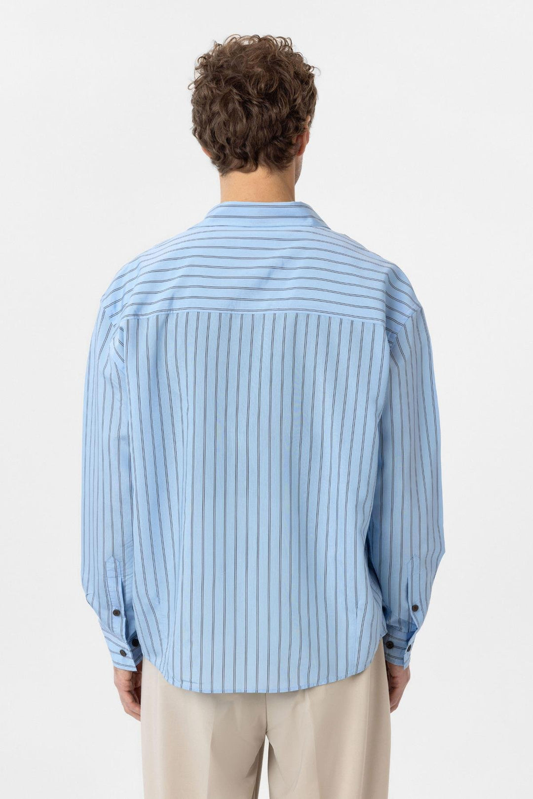 ANT Antioch Blue Relax Fit Striped Men's Shirt - Lecco