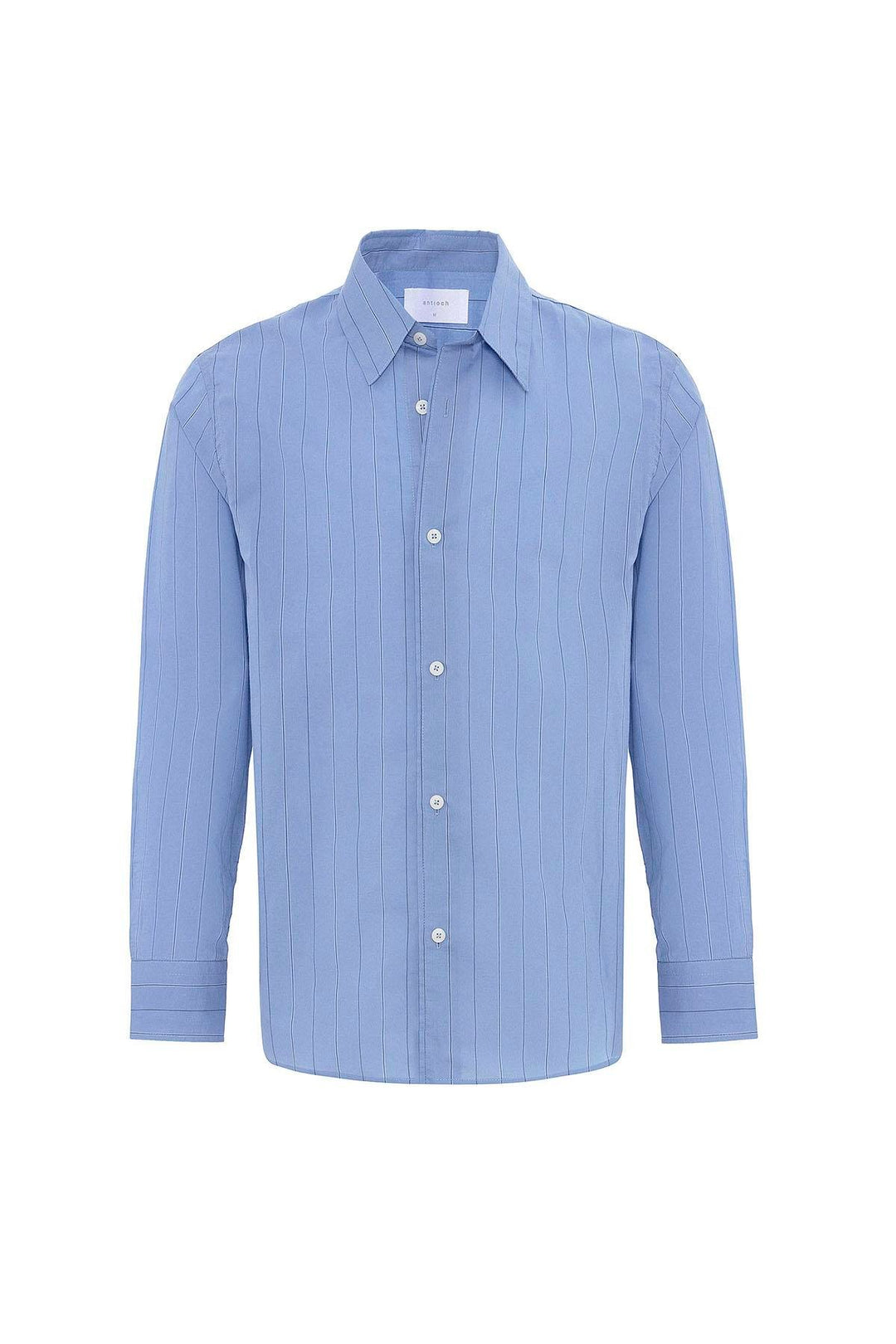 ANT Antioch Blue Relaxed Striped Men's Shirt - Clermont-Ferrand