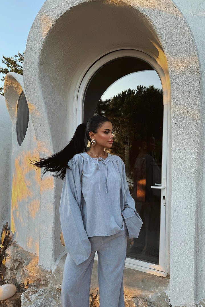 طقم EYY Women Blue Rose Linen - s-Hertogenbosch