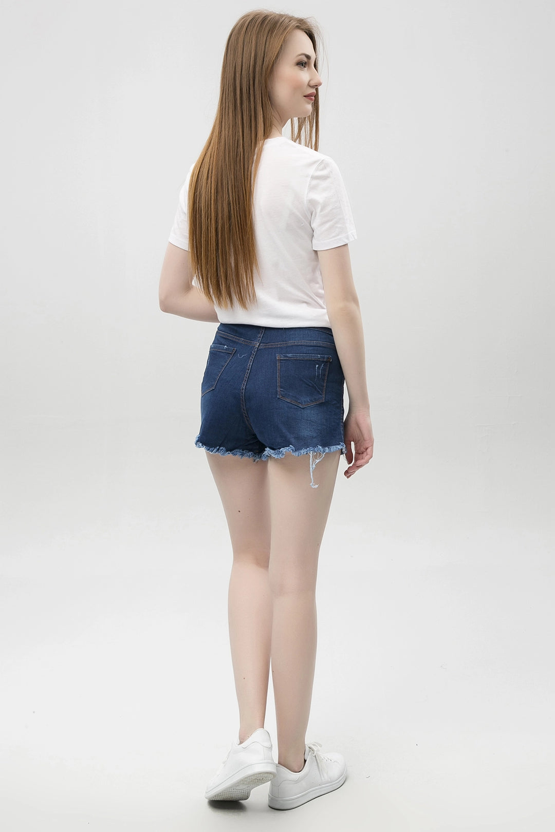 Blue Summer Fringed Denim Shorts BCBSK-25650-202 - Perth Amboy