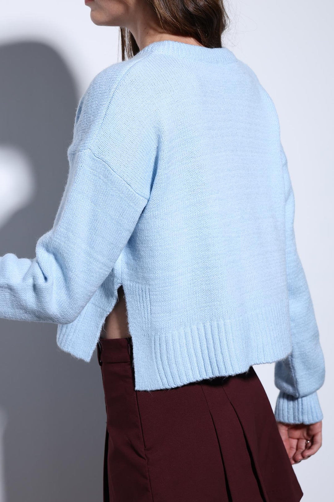 ANT Antioch Blue Slit Knit Women's Sweater - Torrejón de Ardoz