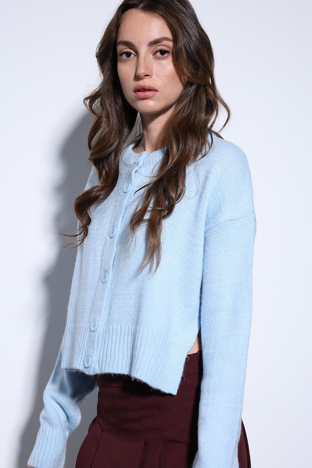 ANT Antioch Blue Slit Knit Women's Sweater - Torrejón de Ardoz