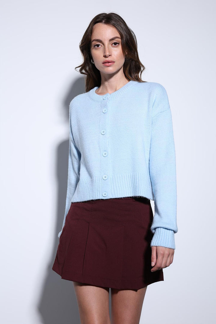 ANT Antioch Blue Slit Knit Women's Sweater - Torrejón de Ardoz