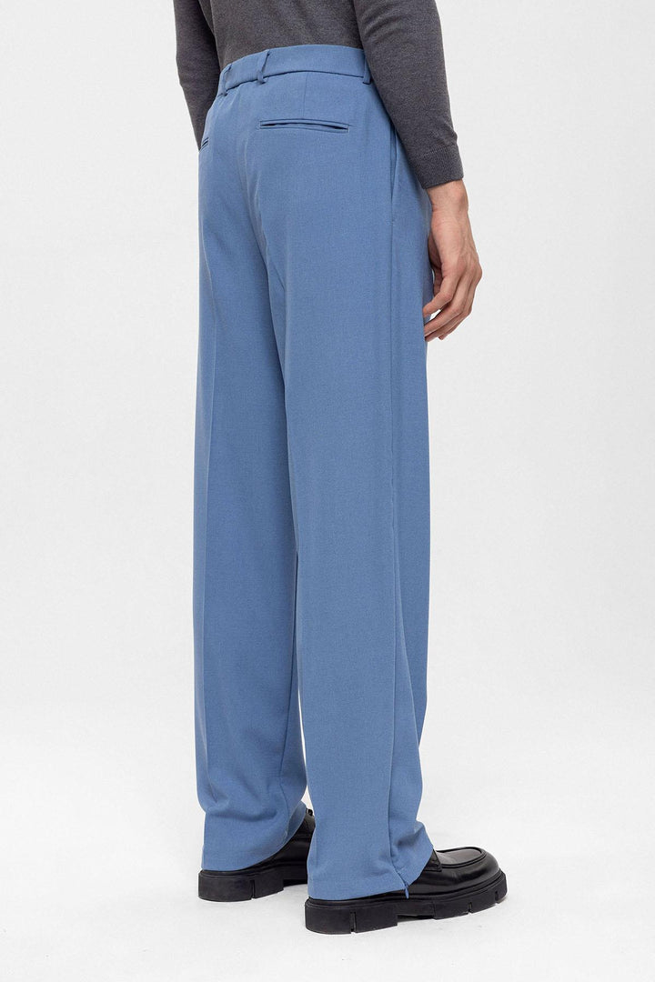 ANT Antioch Blue High Waist Zippered Men's Pants - Rivoli