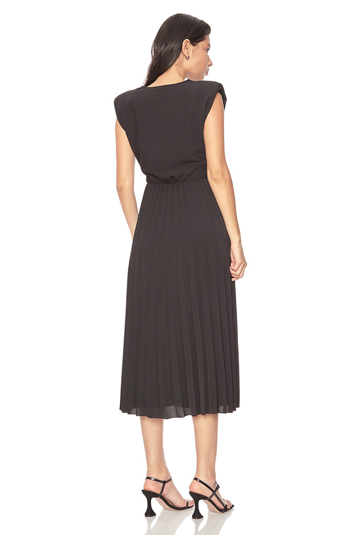 FRV Black crepe sleeveless mini dress - New York