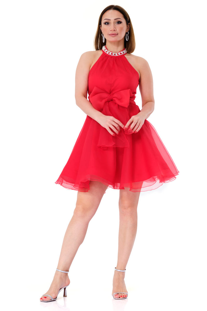 FRV Red tulle sleeveless mini dress - Mettmann