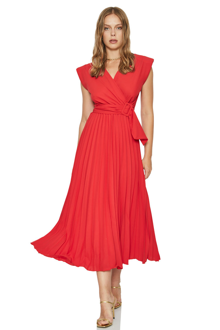 FRV Red crepe sleeveless mini dress - Eastchester