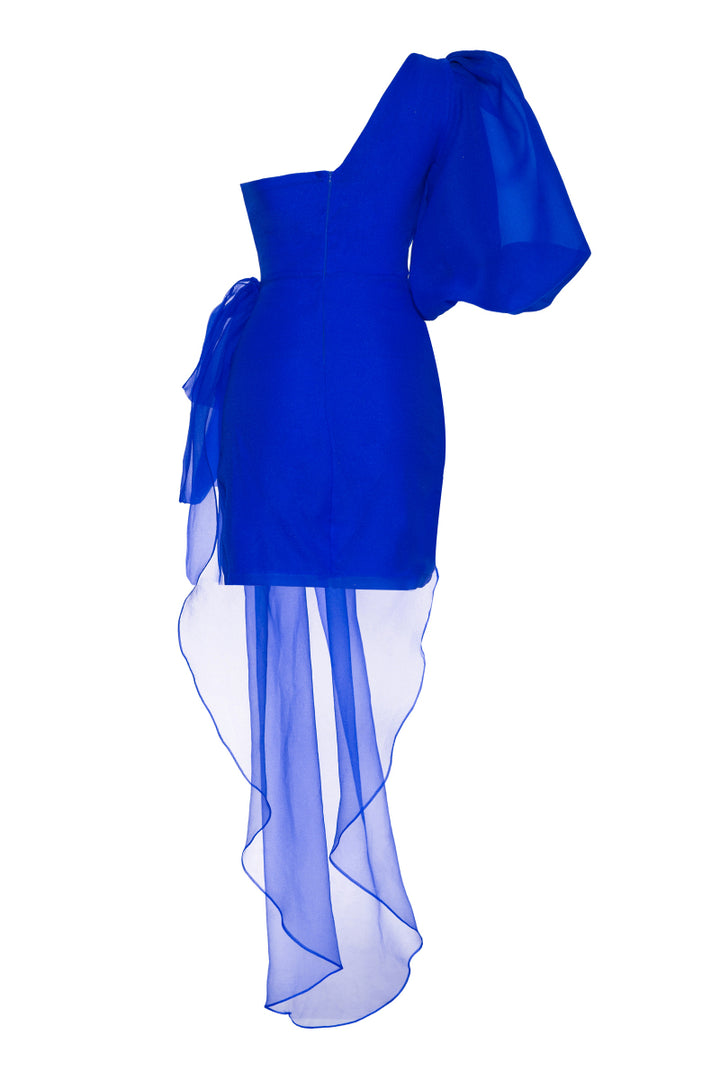 FRV Blue tulle single sleeve mini dress - Thunder Bay