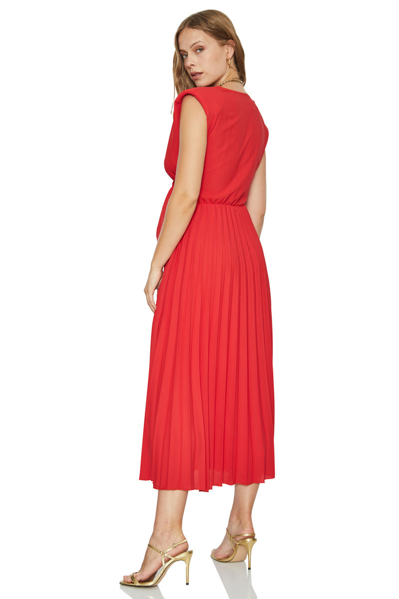 FRV Red crepe sleeveless mini dress - Eastchester
