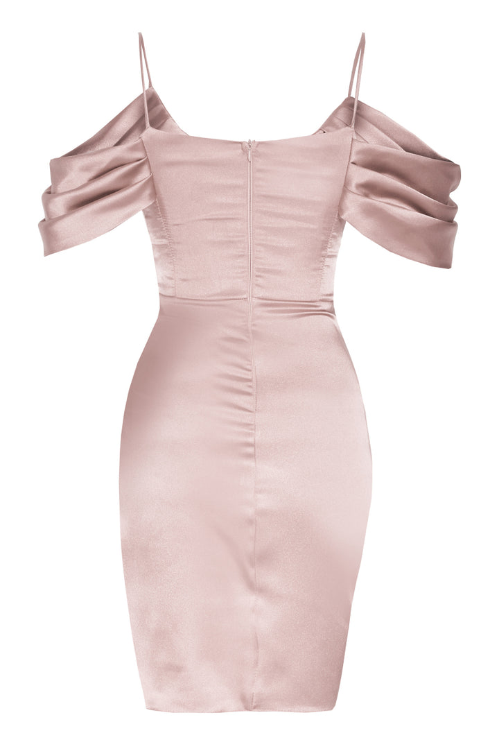 FRV Blush satin sleeveless mini dress - Waterloo