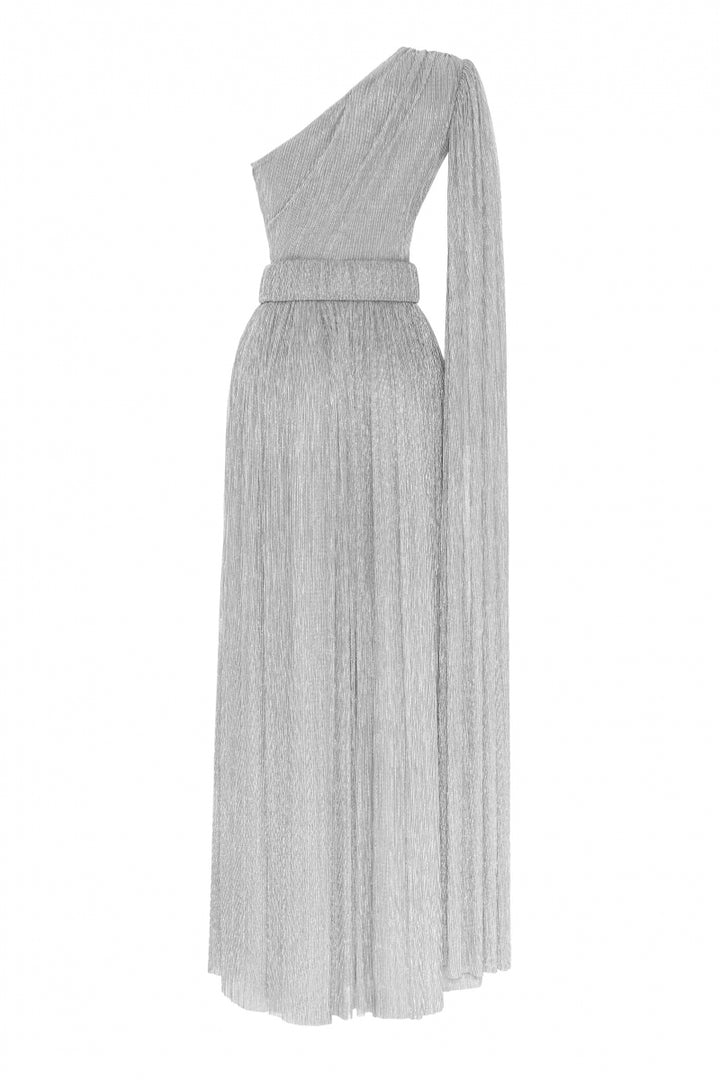 FRV Silver plus size moonlight single sleeve maxi dress - Chesapeake