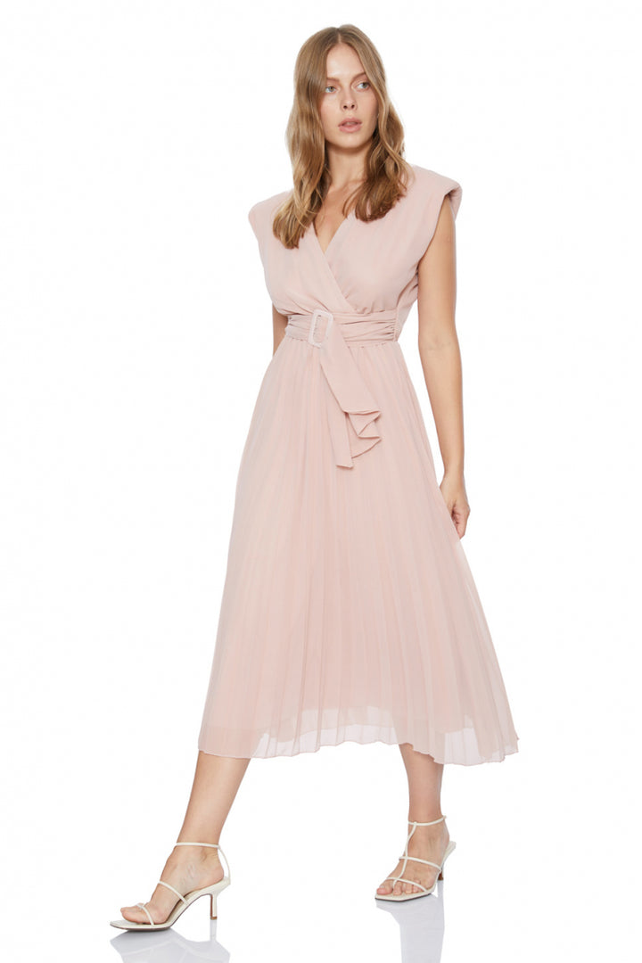 FRV Blush chiffon sleeveless midi dress - Yuzhnoukrainsk