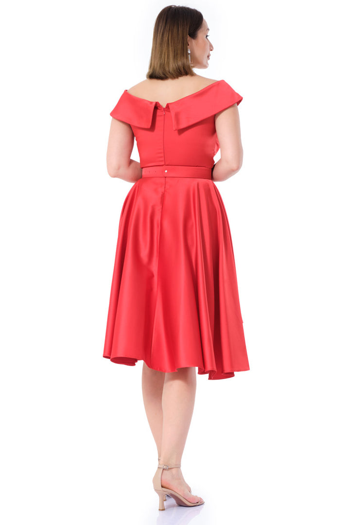 FRV Red satin sleeveless mini dress - Santiago de Compostela