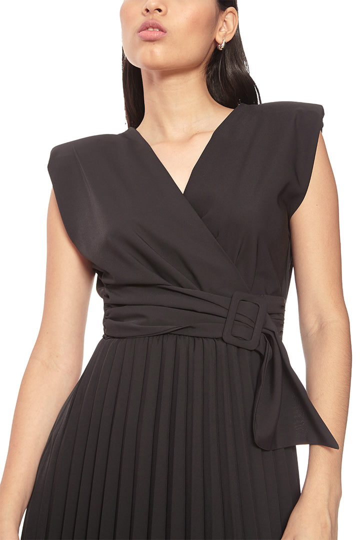 FRV Black crepe sleeveless mini dress - New York