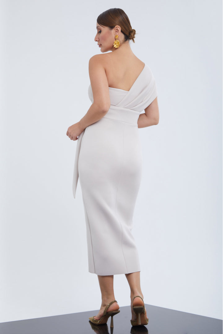 FRV Beige dolphin sleeveless midi dress - Gulfport