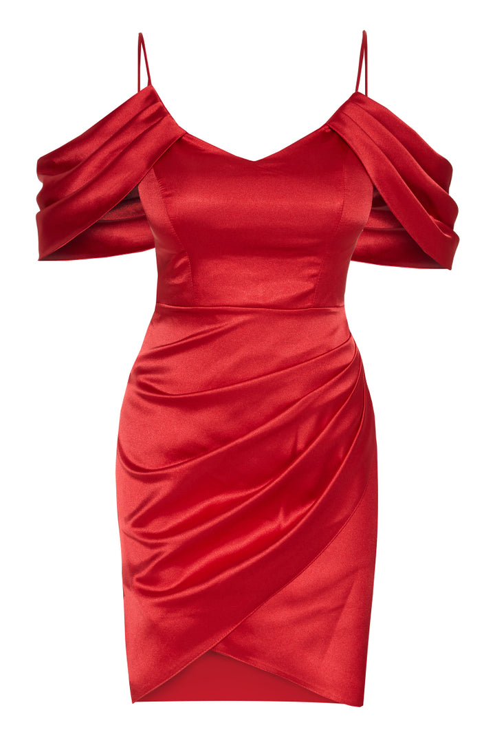 FRV Red satin sleeveless mini dress - Middletown