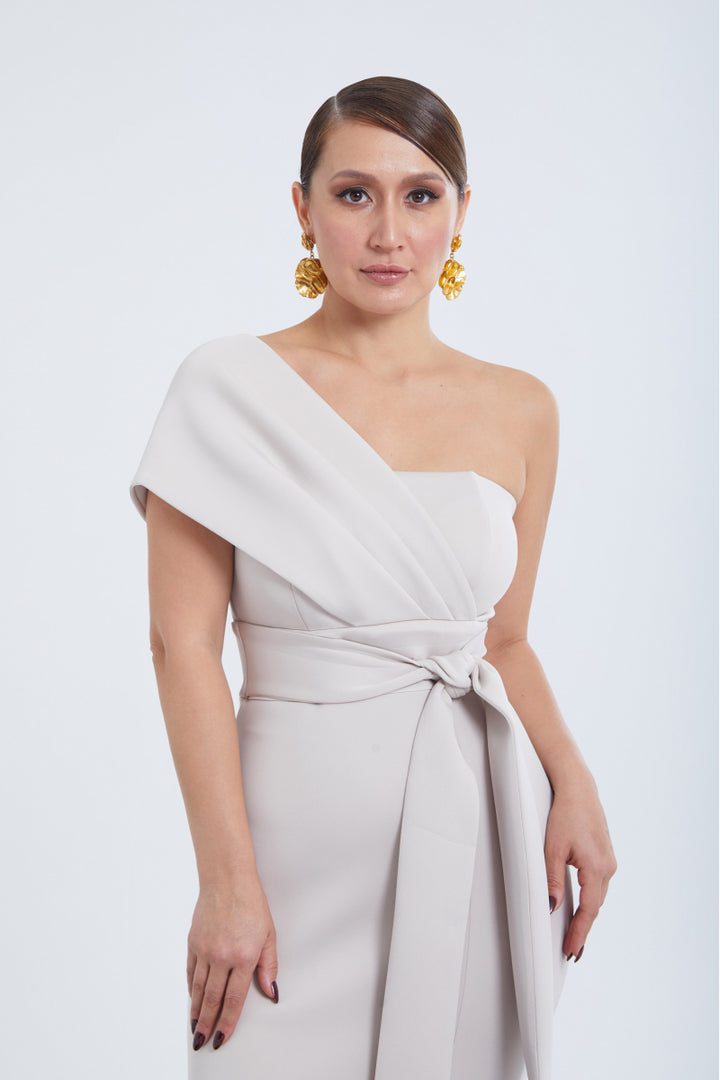 FRV Beige dolphin sleeveless midi dress - Gulfport